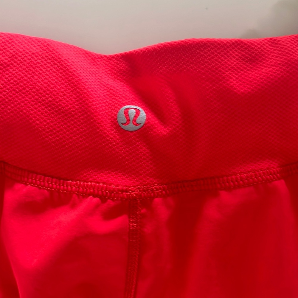 Lululemon red shorts size 2